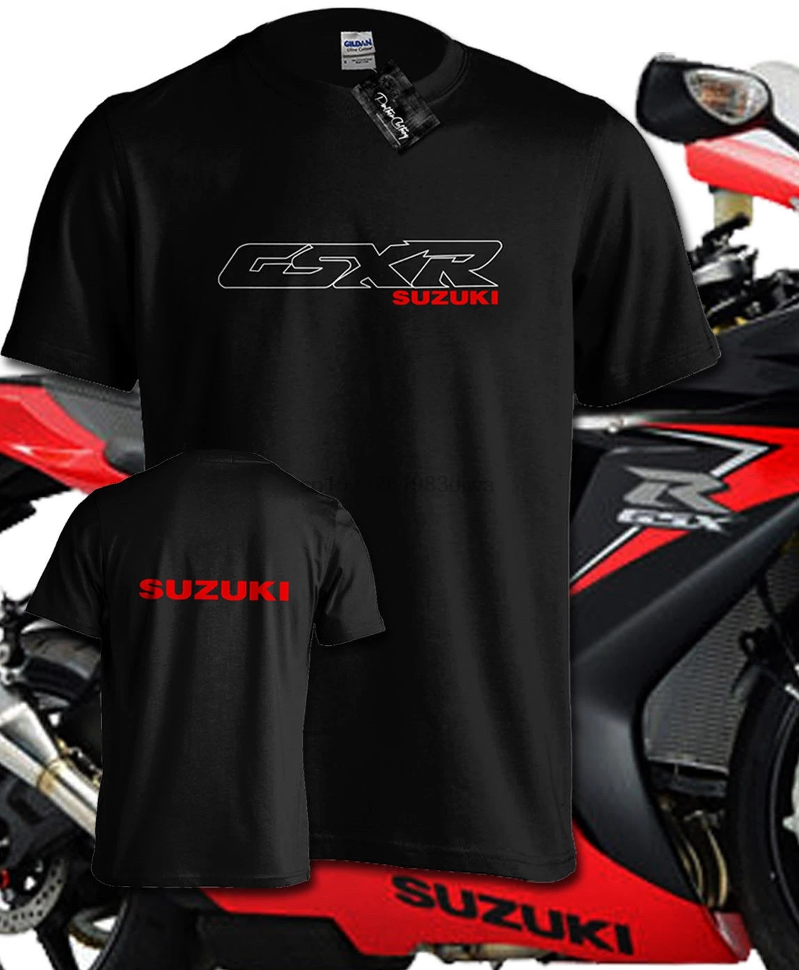 SUZUKI GSXR мотоциклетная футболка с логотипом мотоцикла всех размеров|Футболки| |