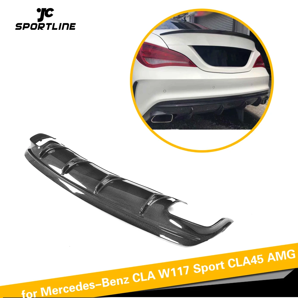 Carbon Fiber Diffuser For Mercedes Benz CLA Class W117 Sport CLA200