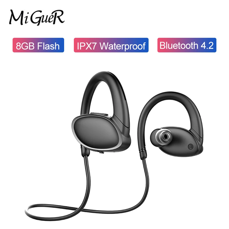 Новые OVEVO X9 спортивные bluetooth наушники 8 Гб ПЗУ IPX7 качество Звук анти-пот