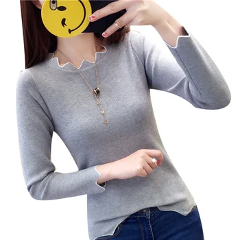 

PEONFLY Knitted Winter Sweater Women Long Sleeve Tricot Sweater Female Ladies Jumper And Pullover Pull Femme Tops Autumn