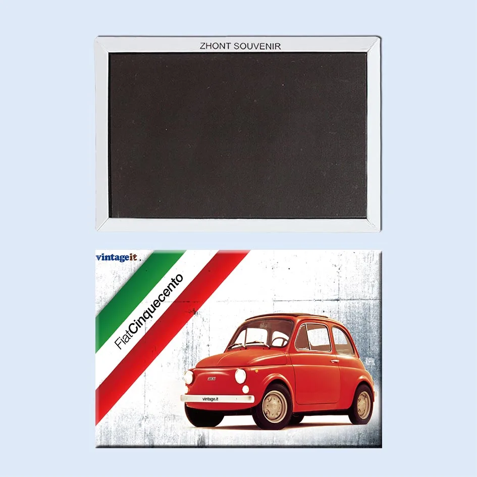 

Auto_Fiat Cinquecento Fridge Magnets Souvenir Collection 21804 Vintage Image/Vintageit