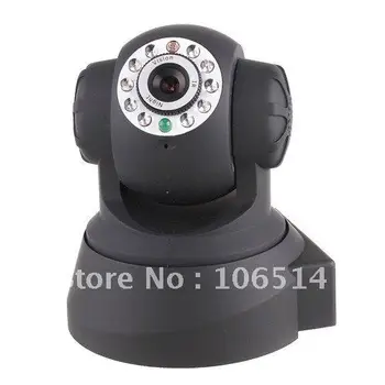 

Free shiping Wireless IP Camera webcam Web Camera Wifi Network IR NightVision P/T Rotation EasyN With Color BOX
