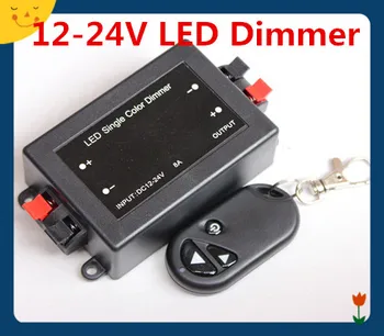 

DC 12V 24V RF Wireless Remote LED Single Color Dimmer Brightness Controller Switch Lamp For Spotlight /Recessed /Strip Light