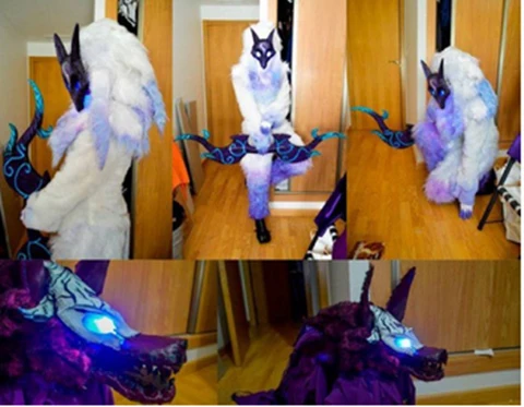 LOL - Kindred Cosplay Costume for Authentic Gaming Experience image 3
