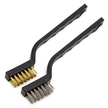 12 шт Проволочная Щетка скребок, изогнутая рукоятка каменная кладка шунт щеток щетина для очистки сварочный шлак и ржавчина