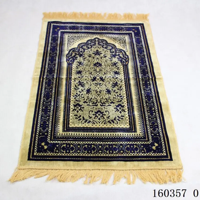 Cashmere like Muslim Prayer Blanket Rectangular Prayer Mat National