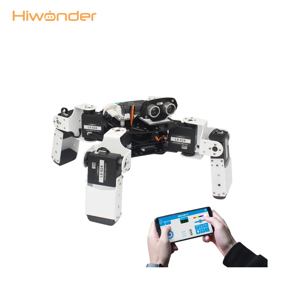Hiwonder Micro: набор роботов бит/Программируемый четвероногий робот Alienbot образовательный конкурс экшн и игрушки Фигурки