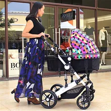 Hot High Landscape Baby Buggy Four Wheels Folding Poussette Baby Stroller Pram for Newborn Infant Toddler Carriage Pushchair
