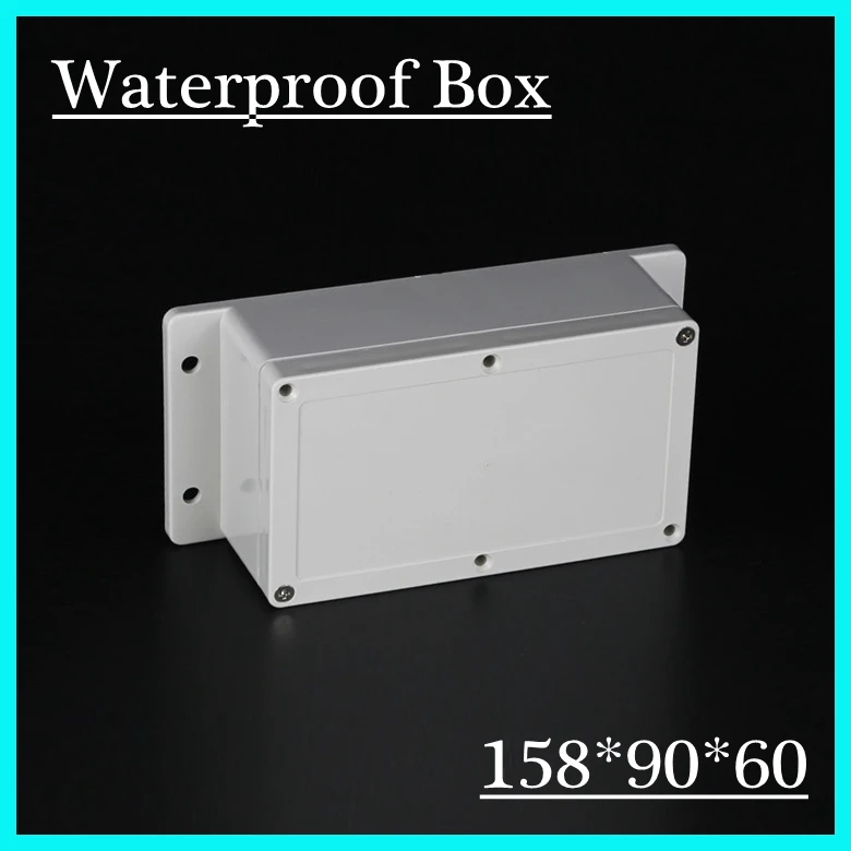 

(1 piece/lot) 158*90*60mm Grey ABS Plastic IP65 Waterproof Enclosure PVC Junction Box Electronic Project Instrument Case