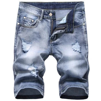 

2019 summer new shorts Stylish casual Hole men denim shorts High quality brand shorts men Male Shorts homme Brand Clothing