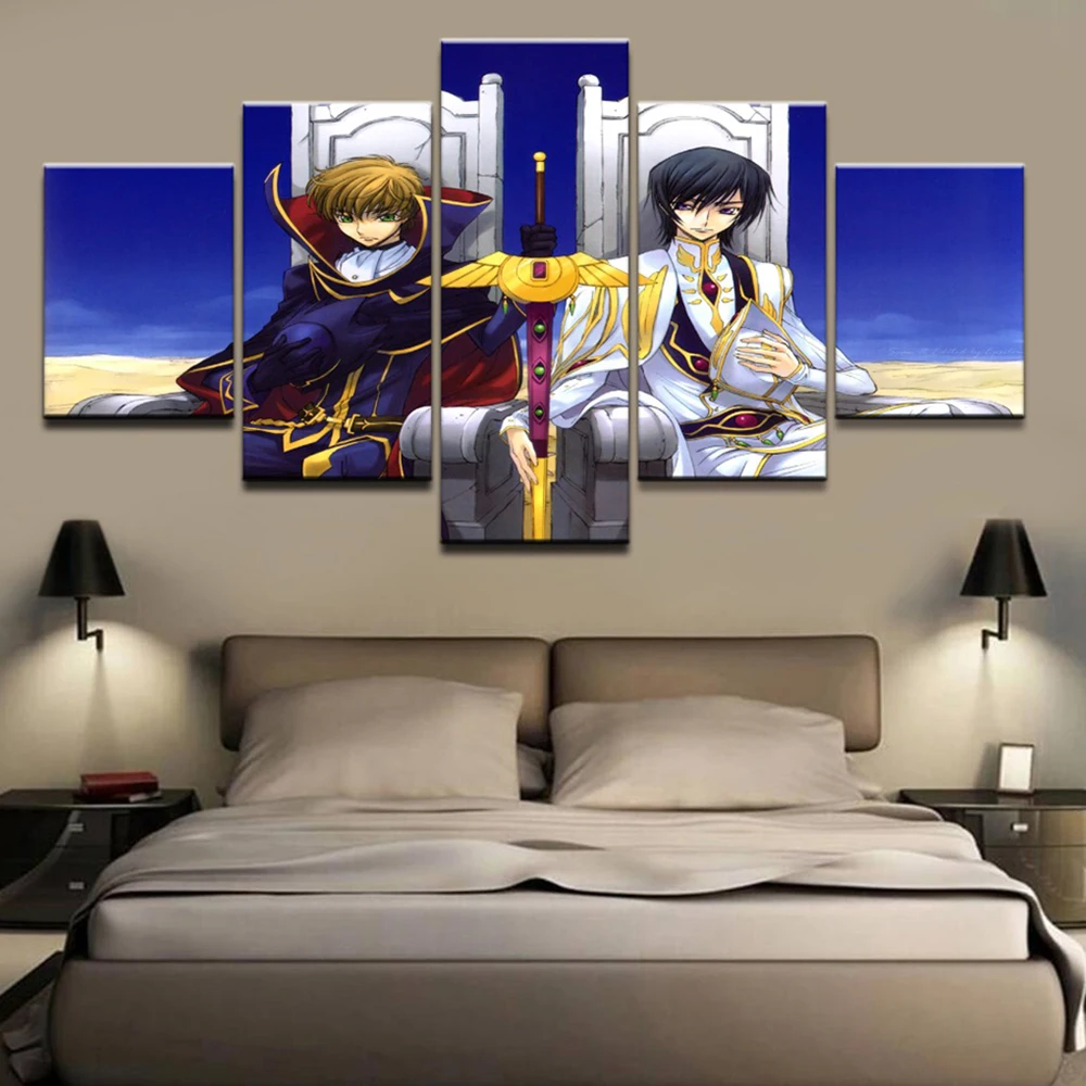 Настенное искусство HD печать современный 5 шт. код Geass домашний декор живопись