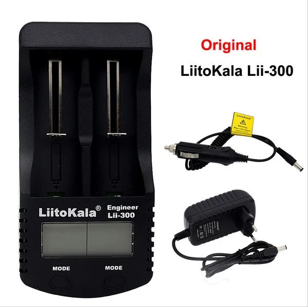 Зарядное устройство liitokala lii300 зарядное с ЖК дисплеем 3 7 В 18650 / 26650 16340 для