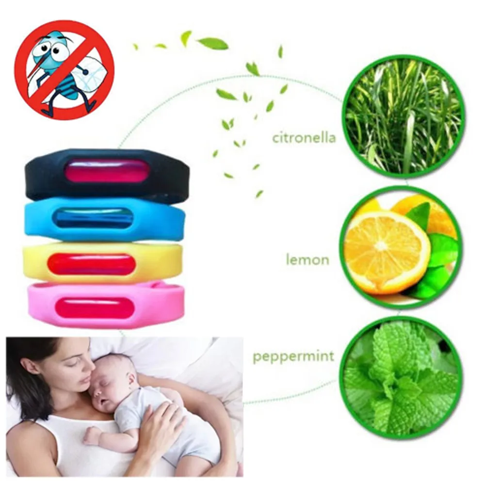 

1set Bracelet+Anti Mosquito Capsule Pest Insect Bugs Control Repellent Repeller Wristband For Kids Mosquito Killer 2-3Month Use