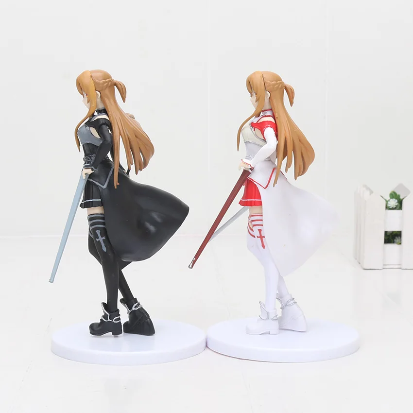 Аниме SAO Sword Art Online Асуна Юки Кирито Коллекция фигурка модель игрушки 18 см