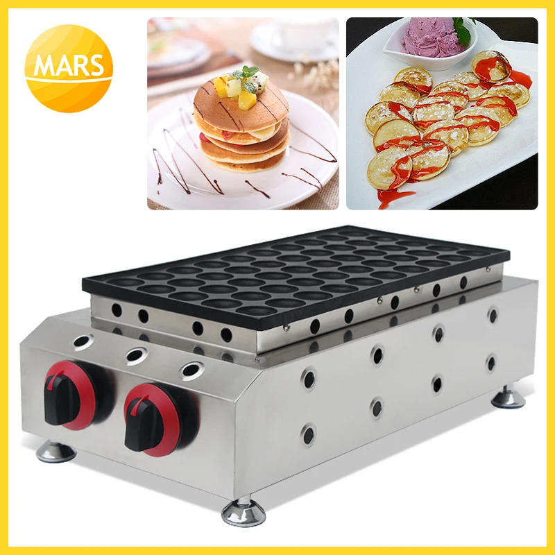 Газовые 50 отверстий poffertjes griller машина печенья голландский мини производитель