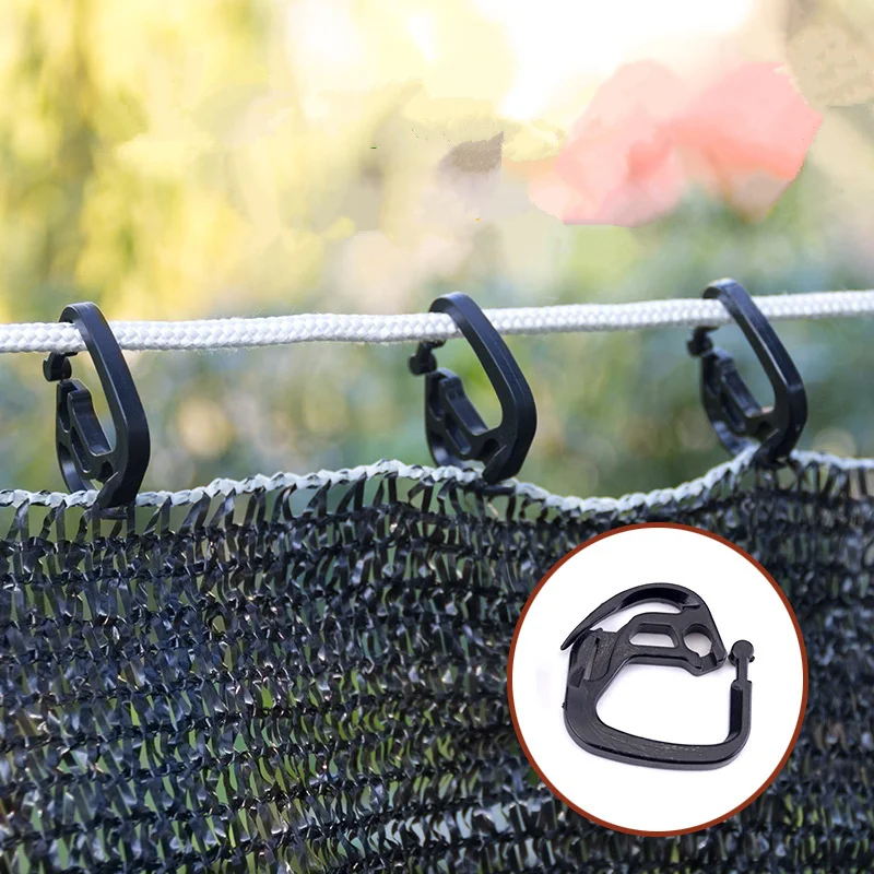 50pcs! Sunshade net Hook Garden Courtyard Shading Net Fixed Hook Holder