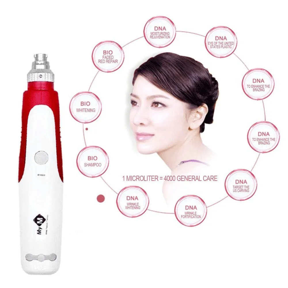 

New Derma Stramp Electric Pen Auto Micro Needle Roller Anti Aging Skin Therapy for Anti-Wrinkle Acne-treatment Essence-absorbing