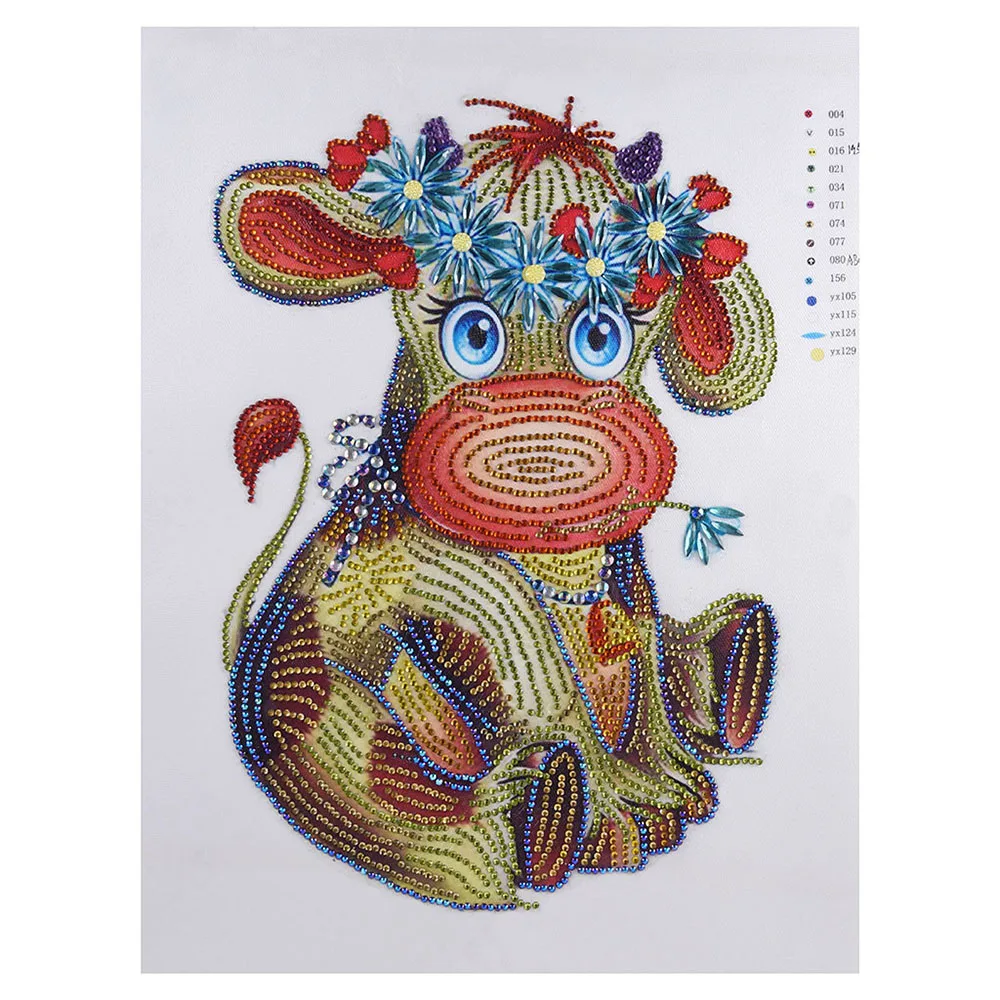 

Cute Bull Special Shaped,Diamond Embroidery,Full,Rhinestone,5D,DIY Diamond Painting,Cross Stitch,Diamond Mosaic,Decor