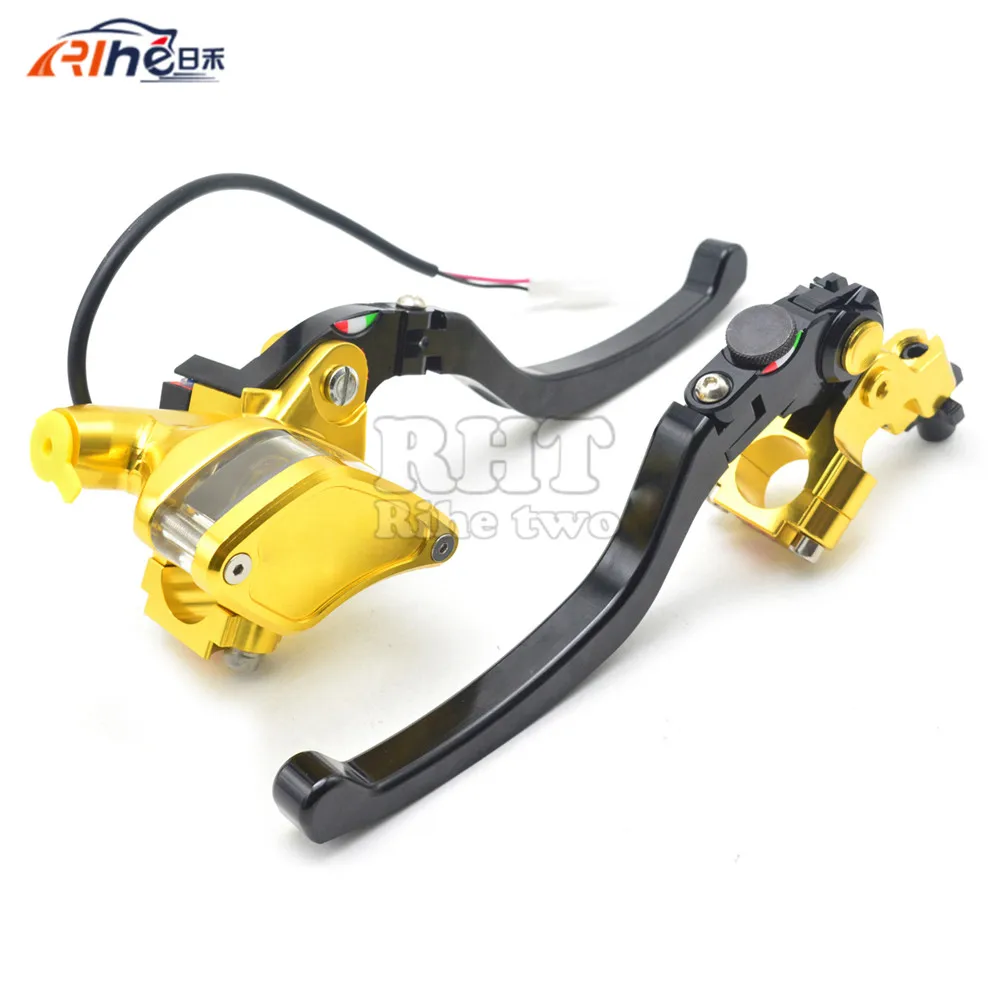 

7/8" 22mm Universal CNC Autobike  Clutch Brake Levers Hydraulic Master Cylinder Pump Handle For HONDA CR80R/85R CRF150R CR125R