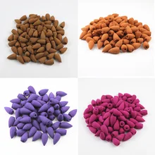 20 шт./компл. цветочный благовоний конус натуральная башня курильница для благовоний конусы полый буддизм Ароматические конусы Лаванда Свежий воздух ароматическая Специя