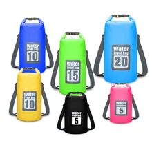 Водонепроницаемый рюкзак для плавания 5L 10L 15L 20L Портативный Сверхлегкий Водонепроницаемый плавающий мешок для кемпинга хранения сухой мешок