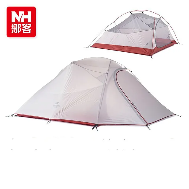Cheap Naturehike Tent 1.8kg 3 Person 210T/ 20D Silicone Fabric Double-layer Camping Tent Ultralight Outdoor Tent 4 Seasons
