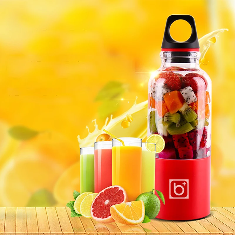 

500ml Portable Juicer Cup USB Rechargeable Electric Automatic Bingo Vegetables Fruit Juice Maker Cup Blender Mixer Bottle