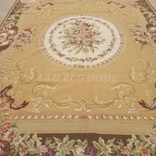 9'x12 ручной работы Нидлпойнт ковры с новозеландской шерсти ковры ручной работы