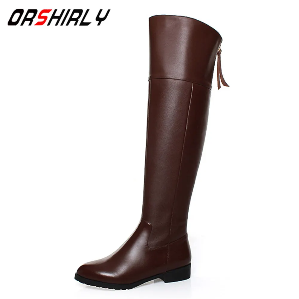 

MILI-MIYA Spring/Autumn Early Winter Genuine Leather Knee-Hight Boot Riding Equestrian Round Toe Hight Quality Handmade Forwomen