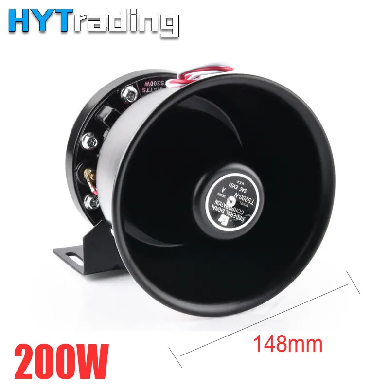 12 V 200 W 8 звук громкий звуковой сигнал автомобиля Предупреждение полицейская