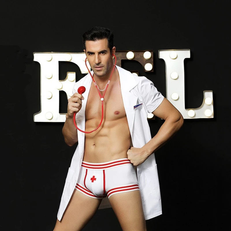 

Men Sexy Lingerie Nurse Costumes Hot Erotic Sexy Men Nurse Cosplay Costume Halloween Carnival Male outfit