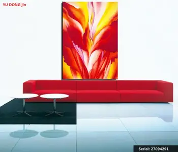

Georgia OKeeffe Flower Abstract oil Painting Drawing art Spray Unframed Canvas realistic wire iron technical gemstone27094291