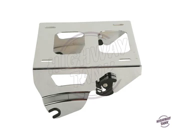 

Chrome Motorcycle Solo Detachable Tour-Pak Mounting Rack Luggage Rack case for Harley Road King Street Glide 2014 2015 2016 2017