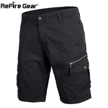 ReFire gear летние армейские боевые шорты мужские многокарманный Военный Тактические шорты с накладными карманами хлопковые Пейнтбольные рабочие шорты брюки мужские