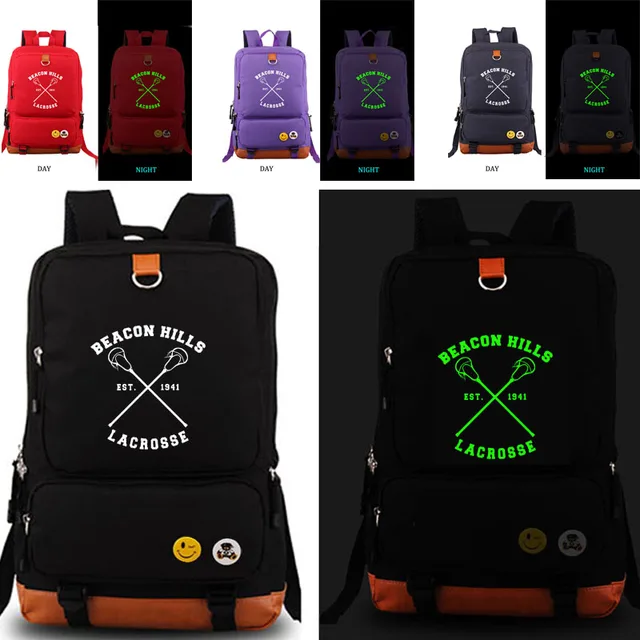 Wolf Beacon Hills Lacrosse Backpack School Bag Men Women S Wolf Beacon Hills Lacrosse Backpack School Bag Men Women S Student Notebook