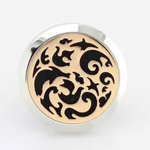 Rose Golden 30mm Magnetic Stainless Steel Car Diffuser Locket Aromatherapy Essential Oils Diffuser Locket Free Pads