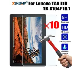 XSKEMP 10 шт./лот для lenovo TAB E10 TB-X104F 10,1 Новый Закаленное Стекло защитный экран для планшета защитный закаленное Стекло пленка кожи