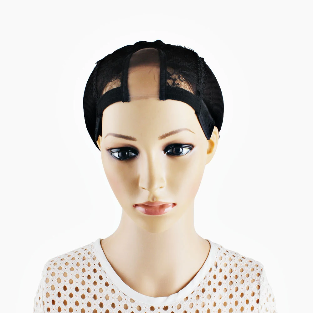 

U Part Wig Cap with Lace Mesh Making Wig Belt Adjustable with No Plastic Braided Hat Mesh Wig Hat Hair Net Hair Cap Accessories