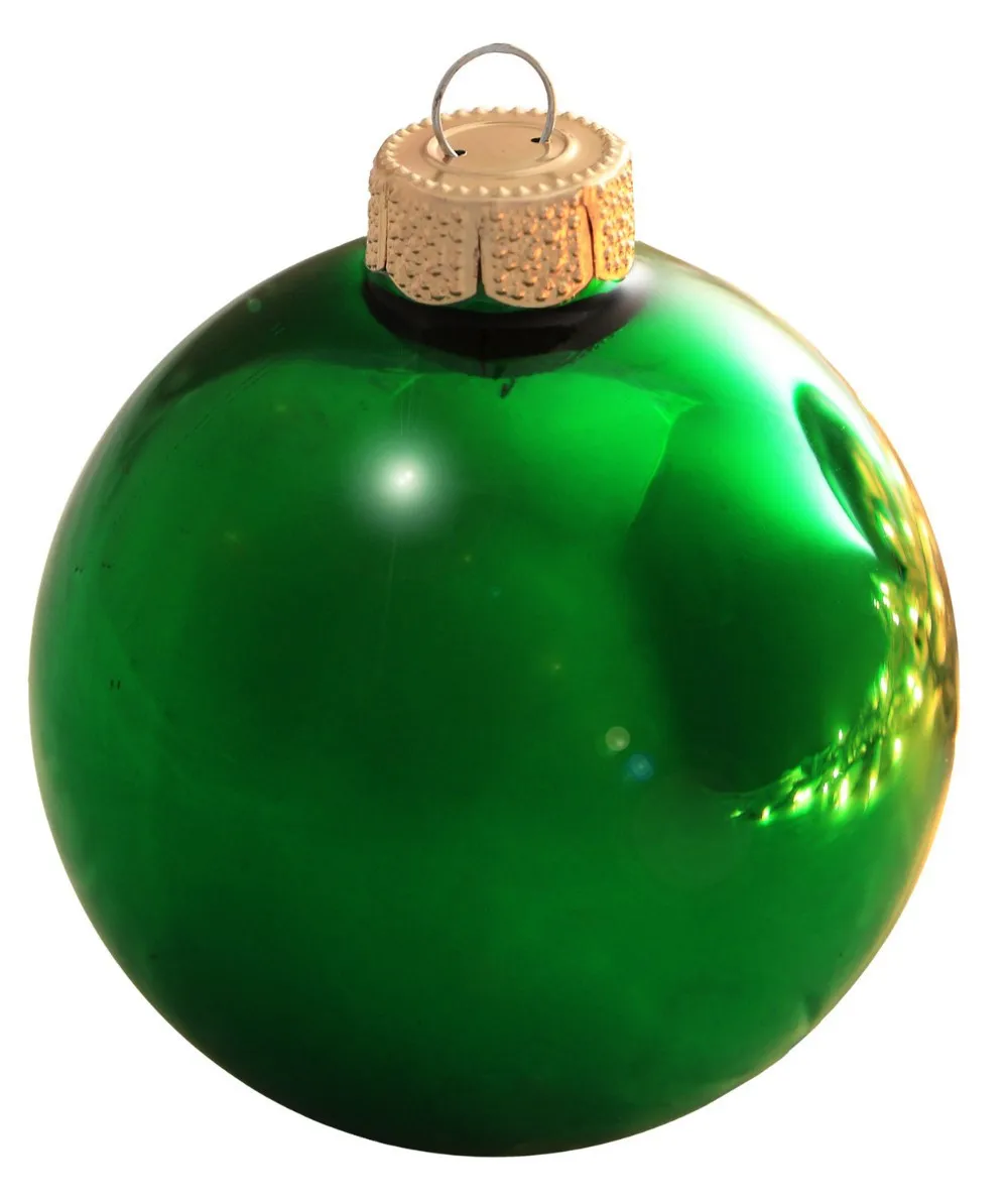 Индивидуальные принять-поставщик для свадебного фестиваля Рождественская елка шар украшения 80 мм зеленый шар орнамент-блестящий