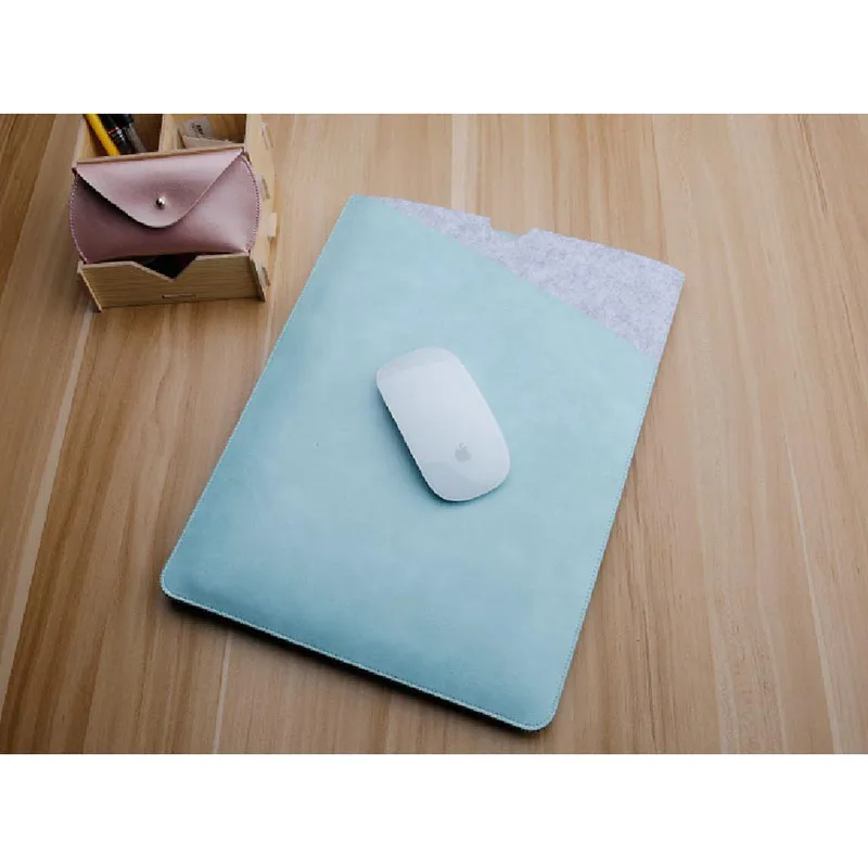Кожаный чехол для ноутбука Macbook Air Pro retina 11 13 15 дюймов, Портативная сумка для ноутбука, чехол для Dell acer lenovo