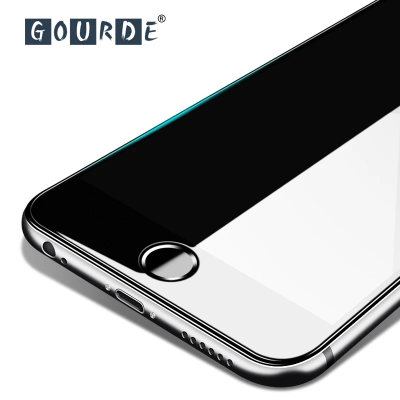 Защитное стекло Gourde 3D 9H закаленное с мягким краем для iPhone X 7 8 Plus 6 6s полностью