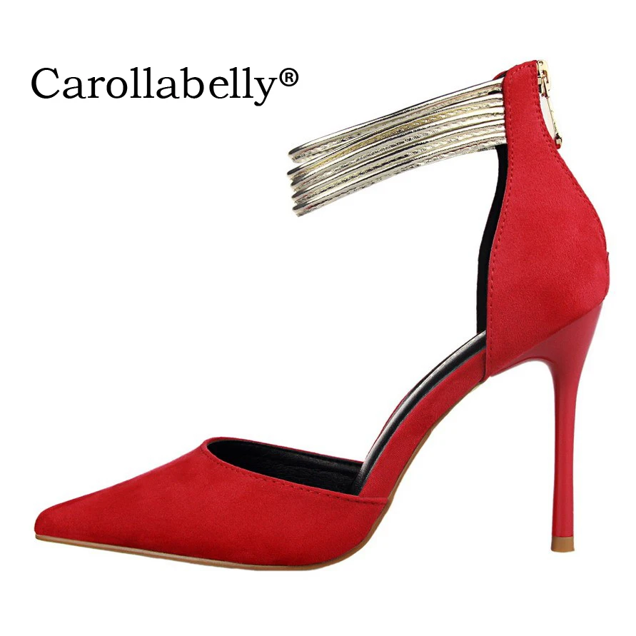 Woman High Heels fashion pointed Toe Women's pumps suede leather