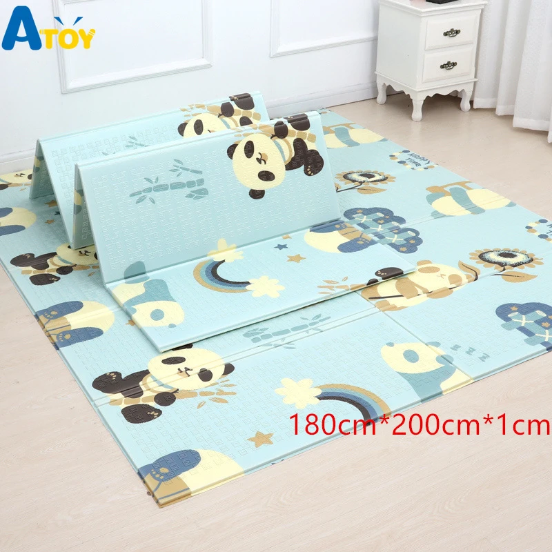 Xpe Tapis De Jeu Double Face Epais Et Pliable Pour Bebe En Mousse Doux Et Unisexe Aliexpress