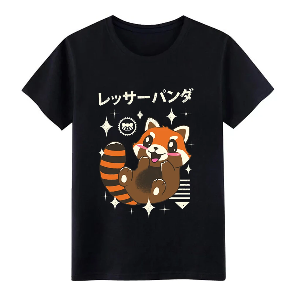 Men's Kawaii Red Panda t shirt create 100% cotton O Neck Pictures Crazy New Style Spring slim | Мужская одежда
