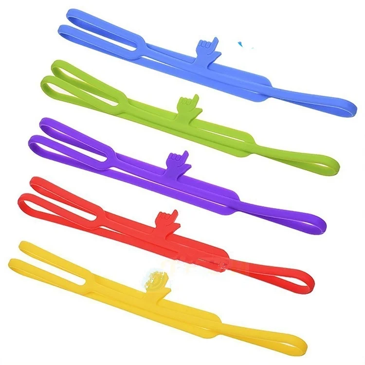 

1 Piece Lytwtw's Hot Sale New Cute Silicone Finger Pointing Bookmark Book Mark Office School Supply Funny Gift