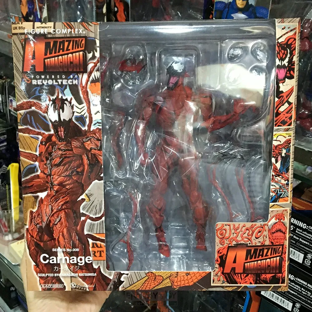 cartoon spider man cletus kasady carnage venom no 008 pvc action