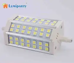 Lumiparty 1x r7s светодиодные лампы 42leds 10 Вт 5050 SMD 760-780lm 118 мм 85-265 В AC кукурузы лампы Spotlight заменить галогенные светодиодный прожектор