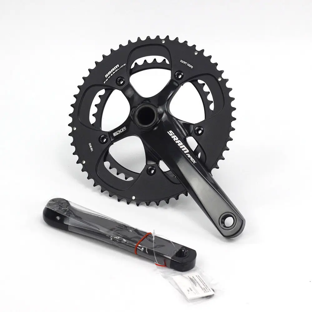 Ceny SRAM Apex rower szosowy rower korba GXP płytka zębata długość 170 172. 5 53 39T dysku rower szosowy 130BCD
