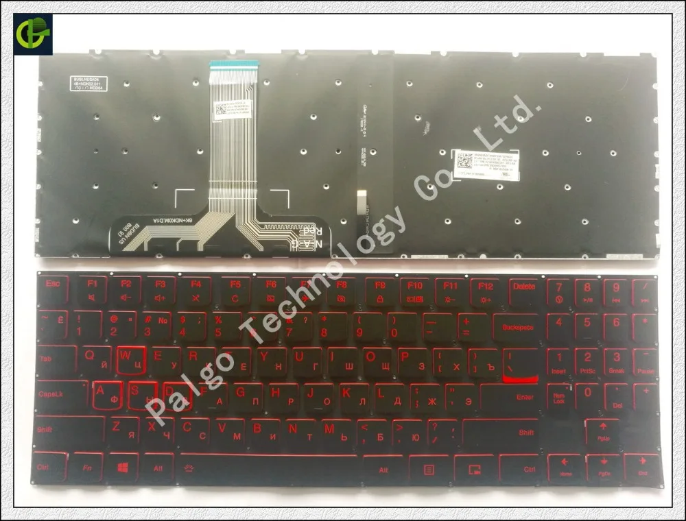 

Russian Backlit Keyboard for Lenovo Legion Y520 Y520-15IKB Y720 Y720-15IKB R720 R720-15IKB 15 15IKB RU 9Z.NDKBN.D01 with backlit