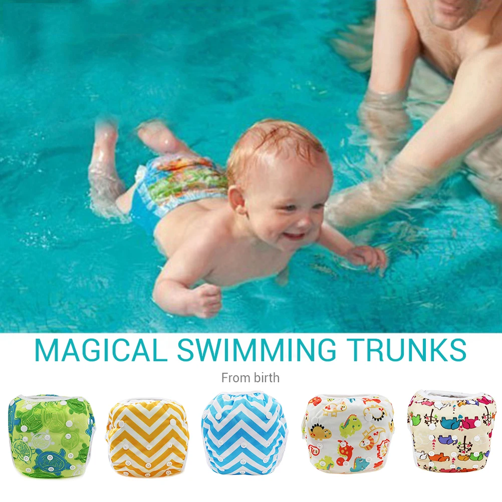 

Baby Waterproof Adjustable Swimming Diapers Waterproof Cloth Diapers Pool Pant Baby Nappies Swimming Cover Pool Accessories